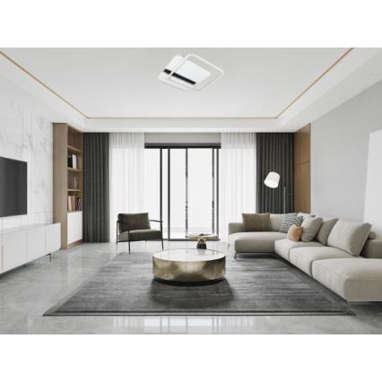 LED Stmívatelné stropní svítidlo LED/95W/230V 3000-6500K bílá + dálkové ovládání
