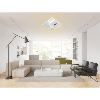 LED Stmívatelné stropní svítidlo LED/95W/230V 3000-6500K bílá + dálkové ovládání