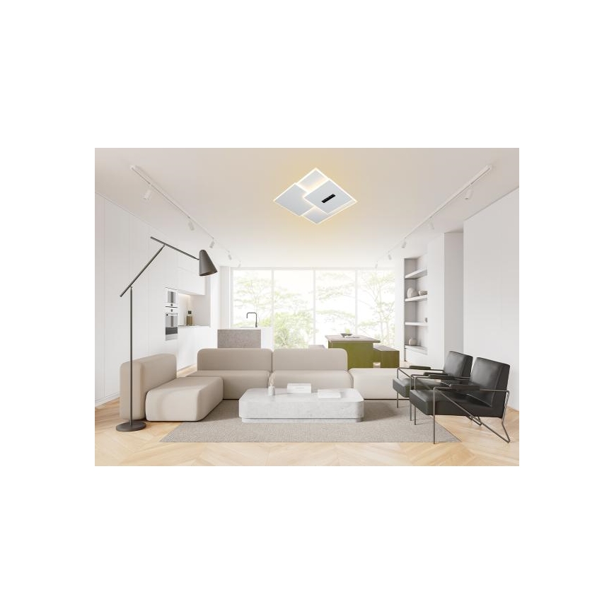 LED Stmívatelné stropní svítidlo LED/95W/230V 3000-6500K bílá + dálkové ovládání