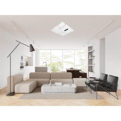 LED Stmívatelné stropní svítidlo LED/95W/230V 3000-6500K bílá + dálkové ovládání