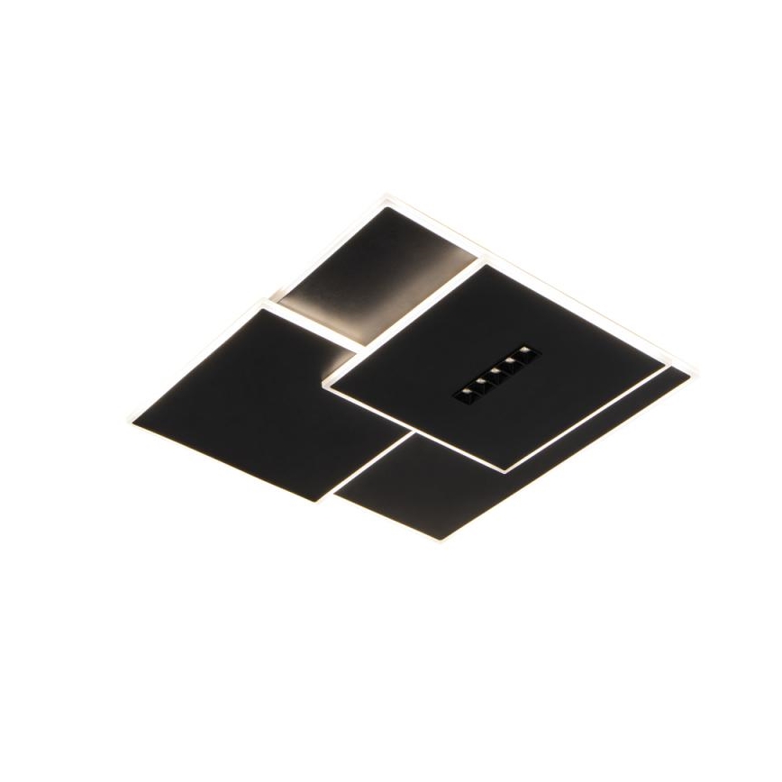 LED Stmívatelné stropní svítidlo LED/95W/230V 3000-6500K černá + dálkové ovládání