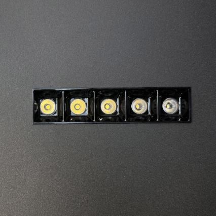 LED Stmívatelné stropní svítidlo LED/95W/230V 3000-6500K černá + dálkové ovládání
