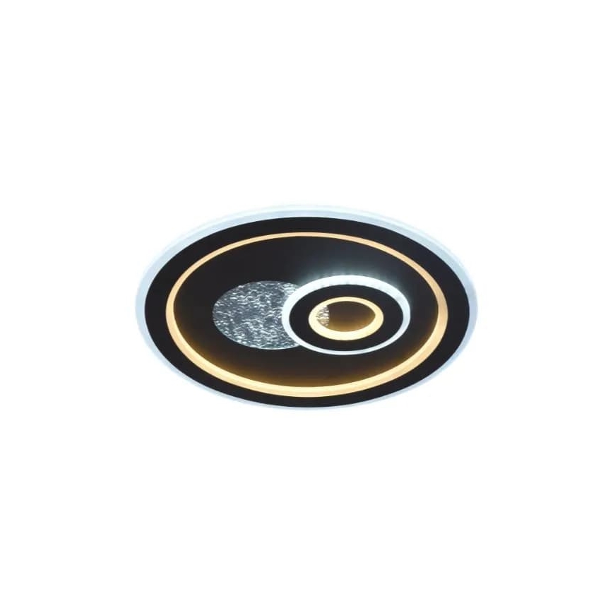 LED Stmívatelné stropní svítidlo LED/95W/230V 3000-6500K černá + dálkové ovládání