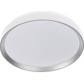 LED Stmívatelné stropní svítidlo LIXAN LED/47W/230V 3000-6500K pr. 38,6 cm bílá/stříbrná + dálkové ovládání