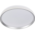 LED Stmívatelné stropní svítidlo LIXAN LED/65W/230V 3000-6500K pr. 48,6 cm bílá/stříbrná + dálkové ovládání