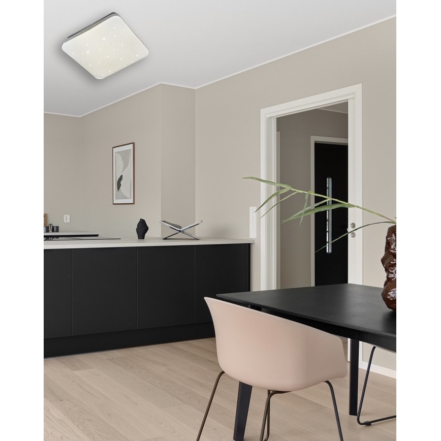LED Stmívatelné stropní svítidlo MANA LED/36W/230V 2700-6500K 43x43 cm + dálkové ovládání