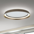 LED Stmívatelné stropní svítidlo MANTA LED/38W/230V 2700/3000/4000K pr. 45 cm hnědá