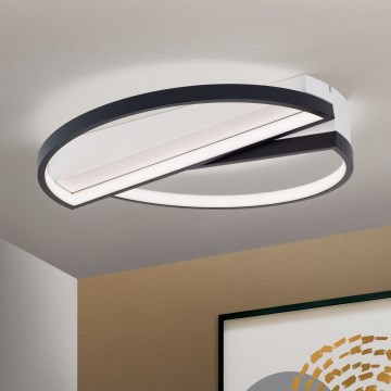 LED Stmívatelné stropní svítidlo OLGA LED/28W/230V černá/bílá