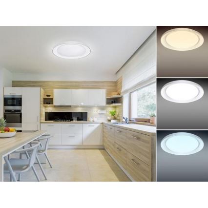 LED Stmívatelné stropní svítidlo OPAL LED/24W/230V + dálkové ovládání