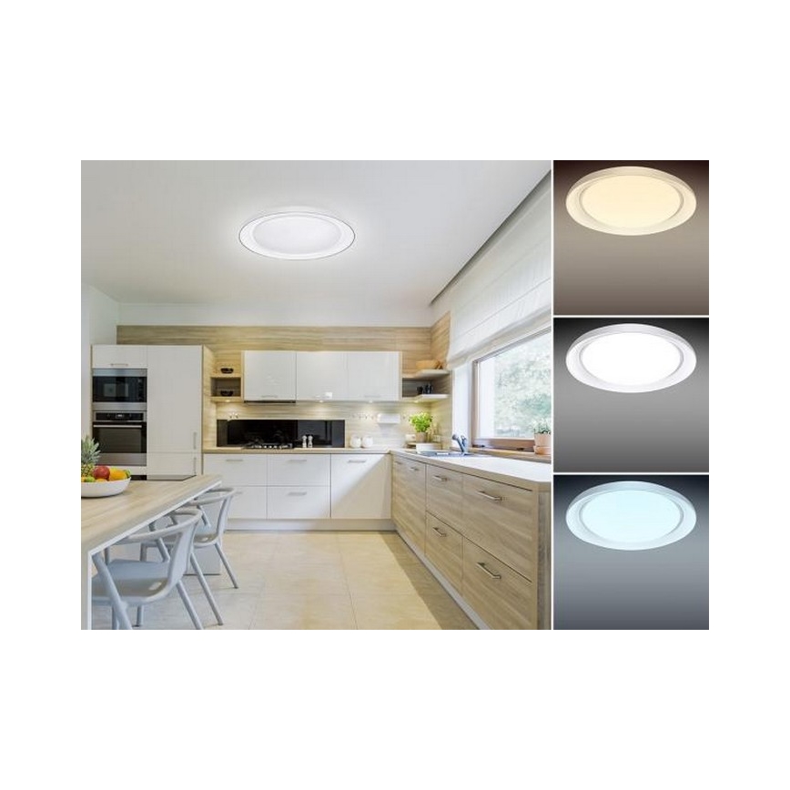 LED Stmívatelné stropní svítidlo OPAL LED/24W/230V + dálkové ovládání