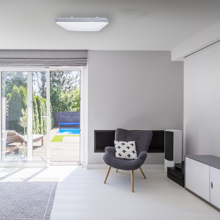 LED Stmívatelné stropní svítidlo PALERMO LED/72W/230V + dálkové ovládání
