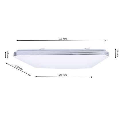 LED Stmívatelné stropní svítidlo PALERMO LED/72W/230V