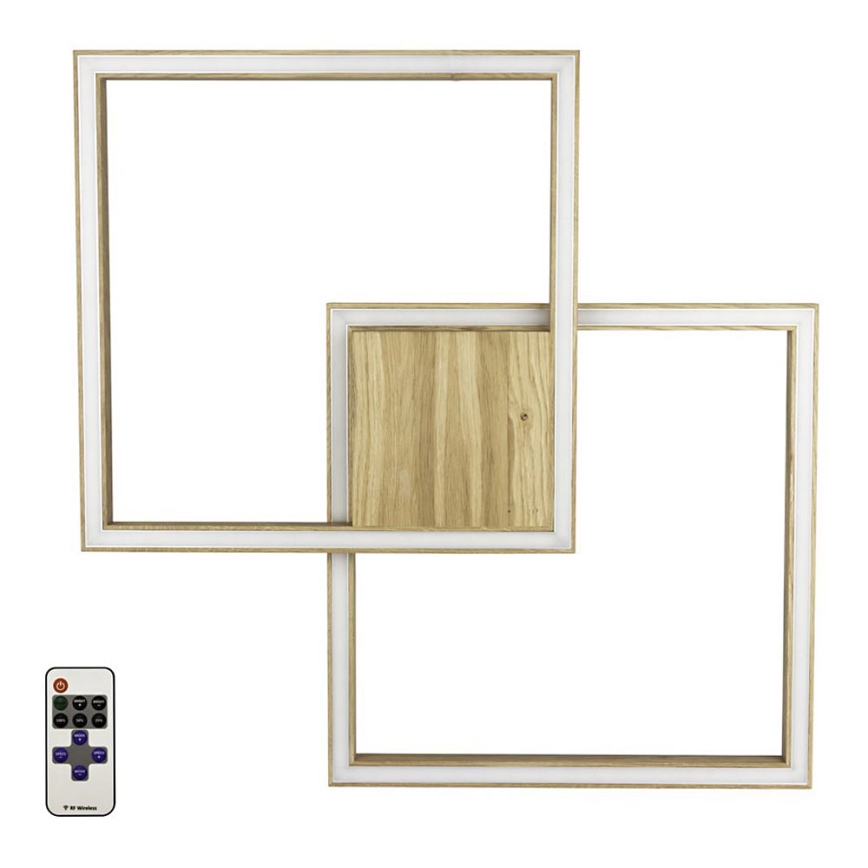 LED Stmívatelné stropní svítidlo RAMME LED/48W/230V matný dub + dálkové ovládání
