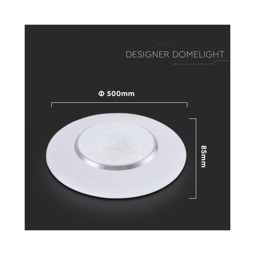 LED Stmívatelné stropní svítidlo s dálkovým ovladačem LED/60W/230V pr. 50cm