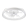 LED Stmívatelné stropní svítidlo s ventilátorem FARGO LED/37W/230V bílá + dálkové ovládání