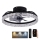 LED Stmívatelné stropní svítidlo s ventilátorem LED/35W/230V 3000-6500K černá + dálkové ovládání
