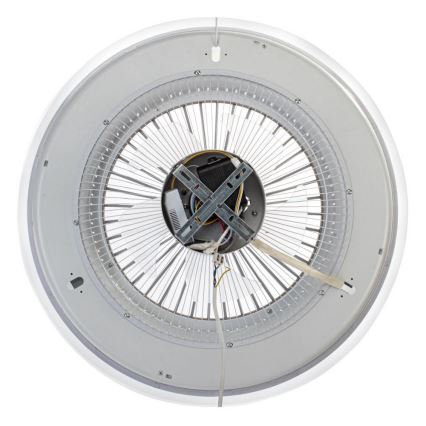 LED Stmívatelné stropní svítidlo s ventilátorem ZEPHYR LED/48W/230V 3000-6000K zlatá + dálkové ovládání