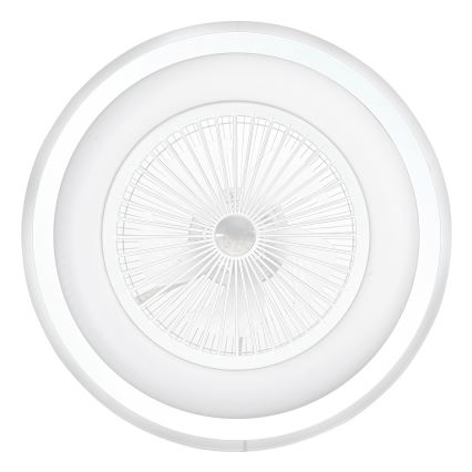 LED Stmívatelné stropní svítidlo s ventilátorem ZONDA LED/48W/230V 3000-6000K bílá + dálkové ovládání