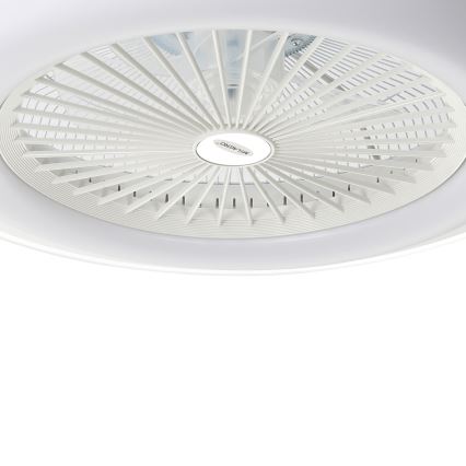 LED Stmívatelné stropní svítidlo s ventilátorem ZONDA LED/48W/230V 3000-6000K bílá + dálkové ovládání