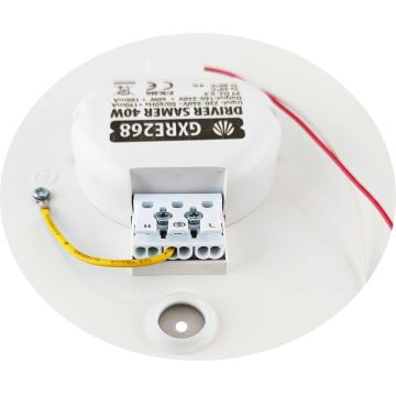 LED Stmívatelné stropní svítidlo SAMER LED/40W/230V 2900-6000K + dálkové ovládání