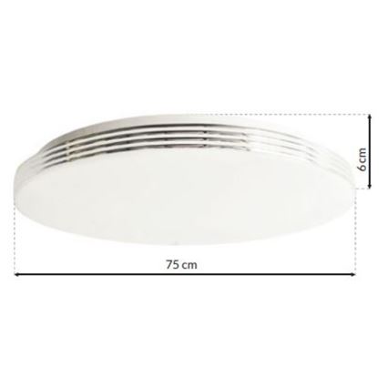 LED Stmívatelné stropní svítidlo SIENA s dálkovým ovladačem 1xLED/80W/230V