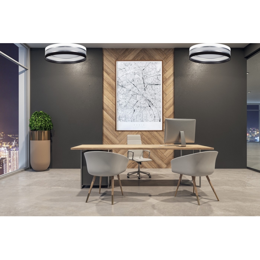 LED Stmívatelné stropní svítidlo SMART CORAL LED/24W/230V černá/bílá + dálkové ovládání