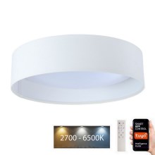 LED Stmívatelné stropní svítidlo SMART GALAXY LED/24W/230V pr. 45 cm 2700-6500K Wi-Fi Tuya bílá + dálkové ovládání