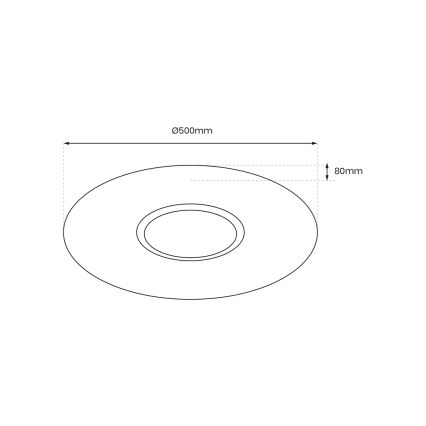 LED Stmívatelné stropní svítidlo SPARKY LED/50W/230V 3000-6000K + dálkové ovládání