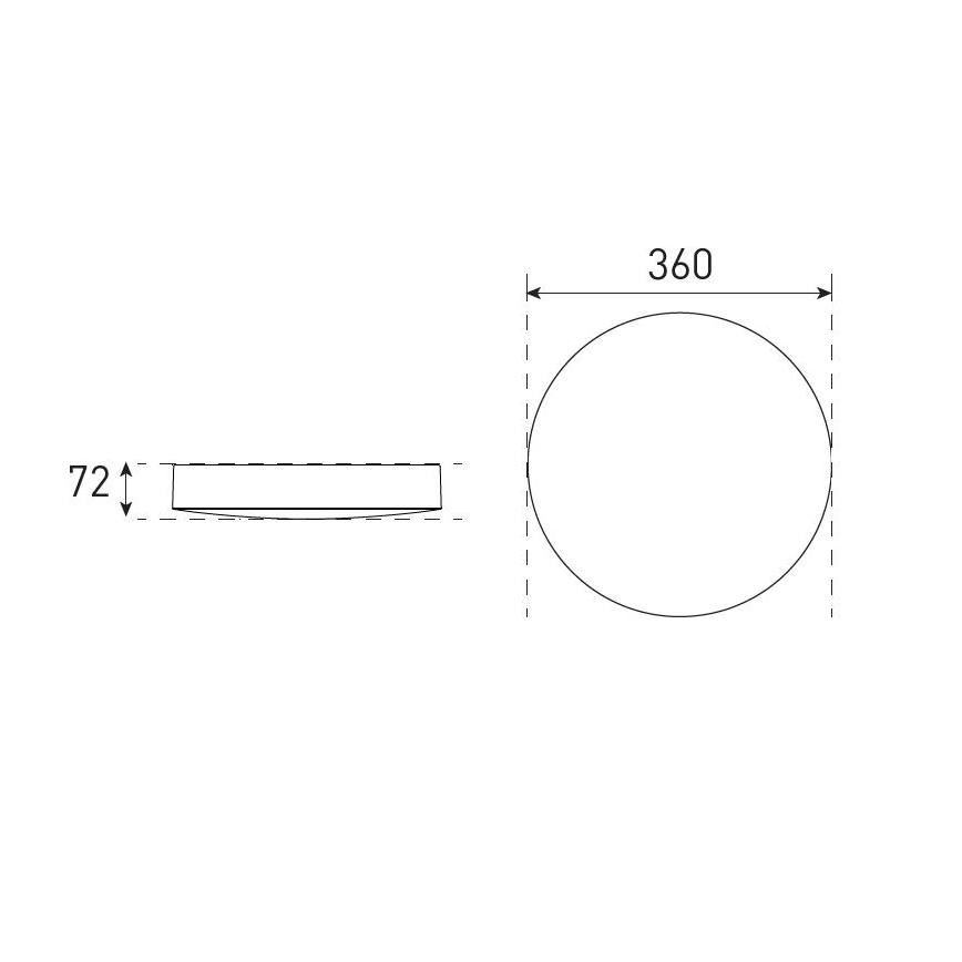LED Stmívatelné koupelnové stropní svítidlo VARIO LUMO LED/13/18W/230V 3000/4000/5700K pr. 36 cm IP44 bílá