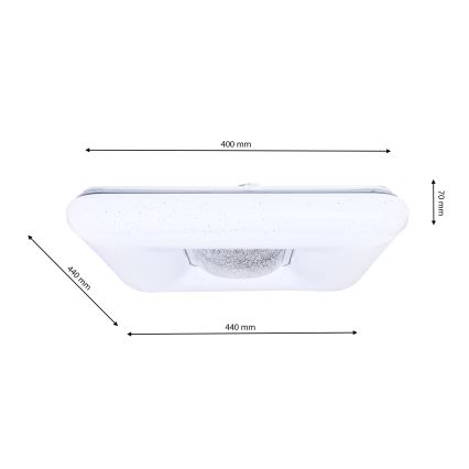LED Stmívatelné stropní svítidlo YAX LED/24W/230V + dálkové ovládání