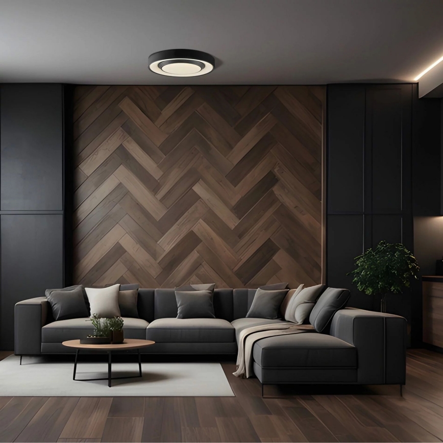 LED Stmívatelné koupelnové stropní svítidlo ZYGMUNT LED/48W/230V pr. 38,5 cm 3000-6000K IP44 + dálkové ovládání