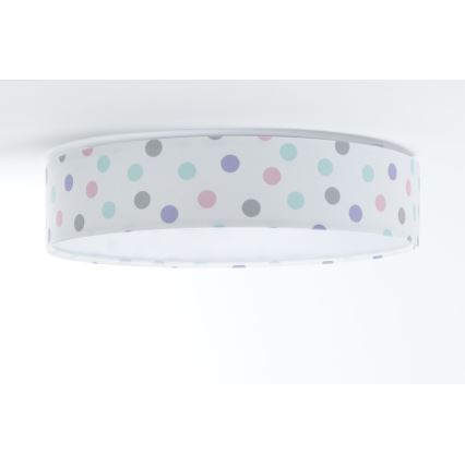 LED Stmívatelné dětské stropní svítidlo SMART GALAXY KIDS LED/24W/230V 3000-6500K puntíky pestrobarevná + dálkové ovládání