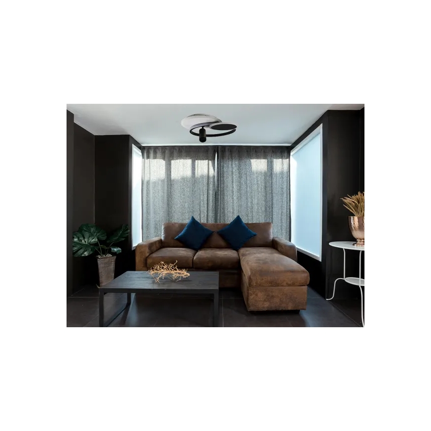 LED Stmívatelné stropní svítidlo LED/65W/230V 3000-6500K bílá/černá + dálkové ovládání