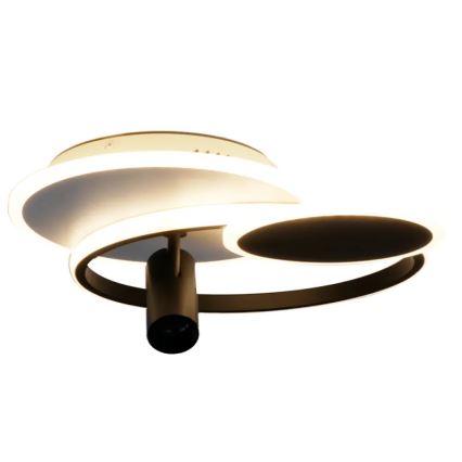 LED Stmívatelné stropní svítidlo LED/65W/230V 3000-6500K bílá/černá + dálkové ovládání