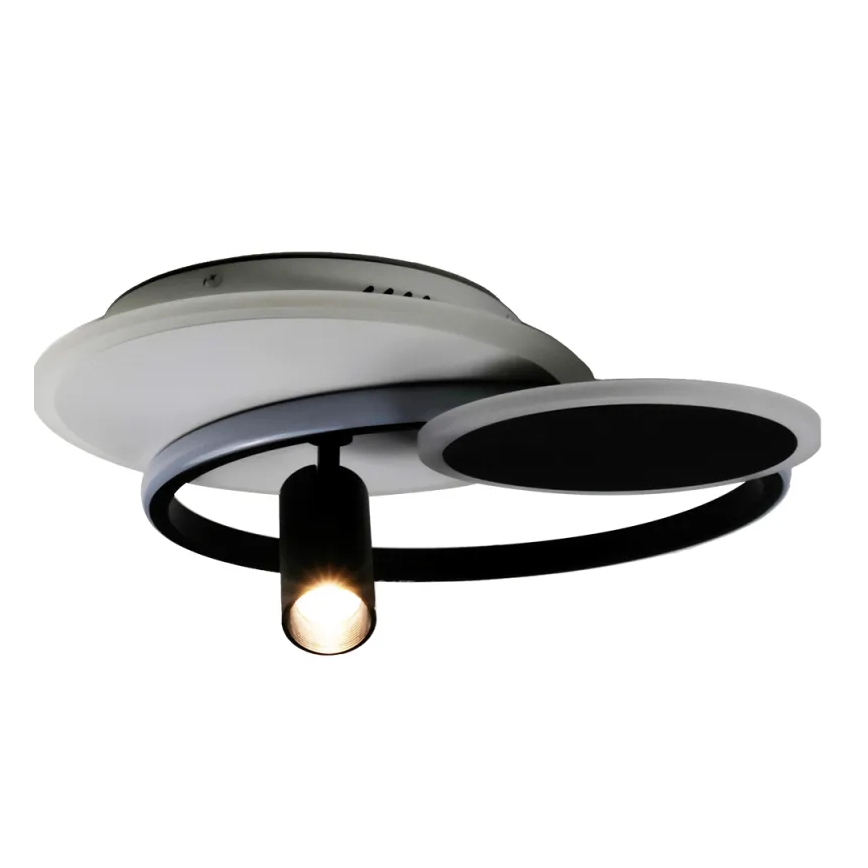 LED Stmívatelné stropní svítidlo LED/65W/230V 3000-6500K bílá/černá + dálkové ovládání
