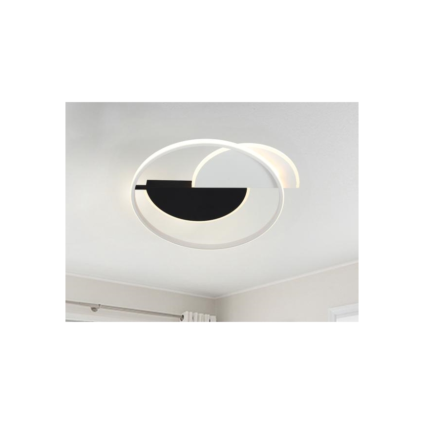 LED Stmívatelné stropní svítidlo LED/70W/230V 3000-6500K bílá/černá + dálkové ovládání