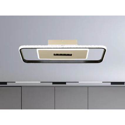 LED Stmívatelné stropní svítidlo LED/75W/230V 3000-6500K bílá/černá + dálkové ovládání