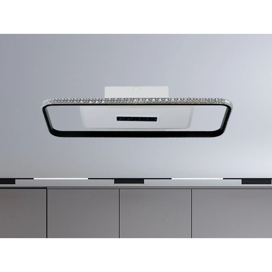 LED Stmívatelné stropní svítidlo LED/75W/230V 3000-6500K bílá/černá + dálkové ovládání