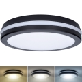 LED Stmívatelné venkovní stropní svítidlo LED/36W/40W/44W/230V 3000/4000/6500K IP65 černá