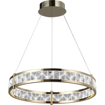 LED Stmívatelný křišťálový lustr na lanku ENRIQUE LED/40W//230V 3000-6000K pr. 60 cm + dálkové ovládání