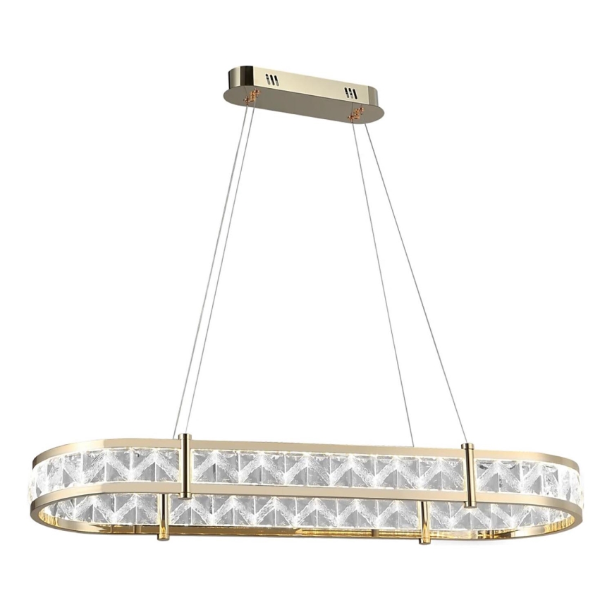 LED Stmívatelný křišťálový lustr na lanku ENRIQUE LED/50W//230V 3000-6000K + dálkové ovládání