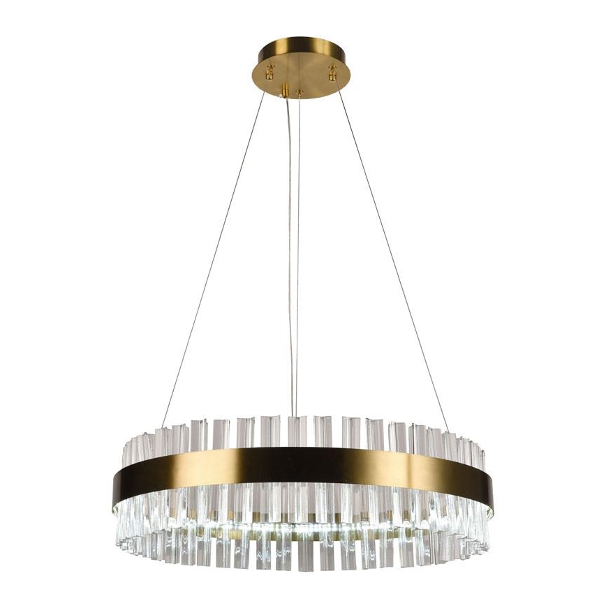 LED Stmívatelný křišťálový lustr na lanku LED/40W/230V 3000-6500K + dálkové ovládání