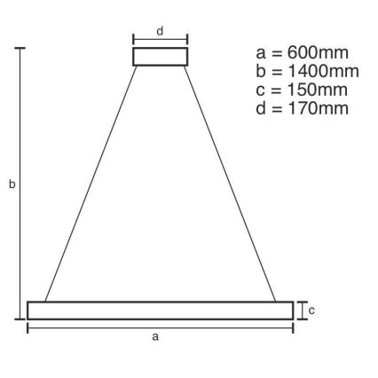 LED Stmívatelný křišťálový lustr na lanku LED/40W/230V 3000-6500K + dálkové ovládání