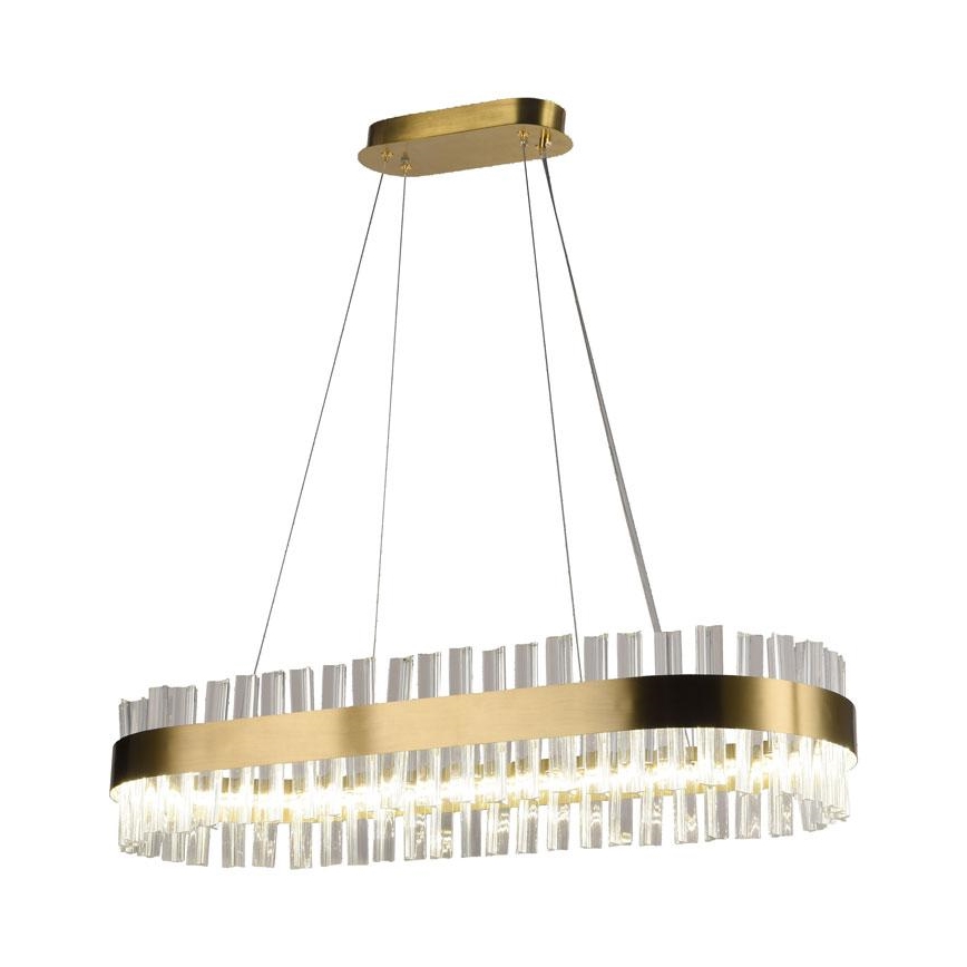 LED Stmívatelný křišťálový lustr na lanku LED/45W/230V 3000-6500K + dálkové ovládání