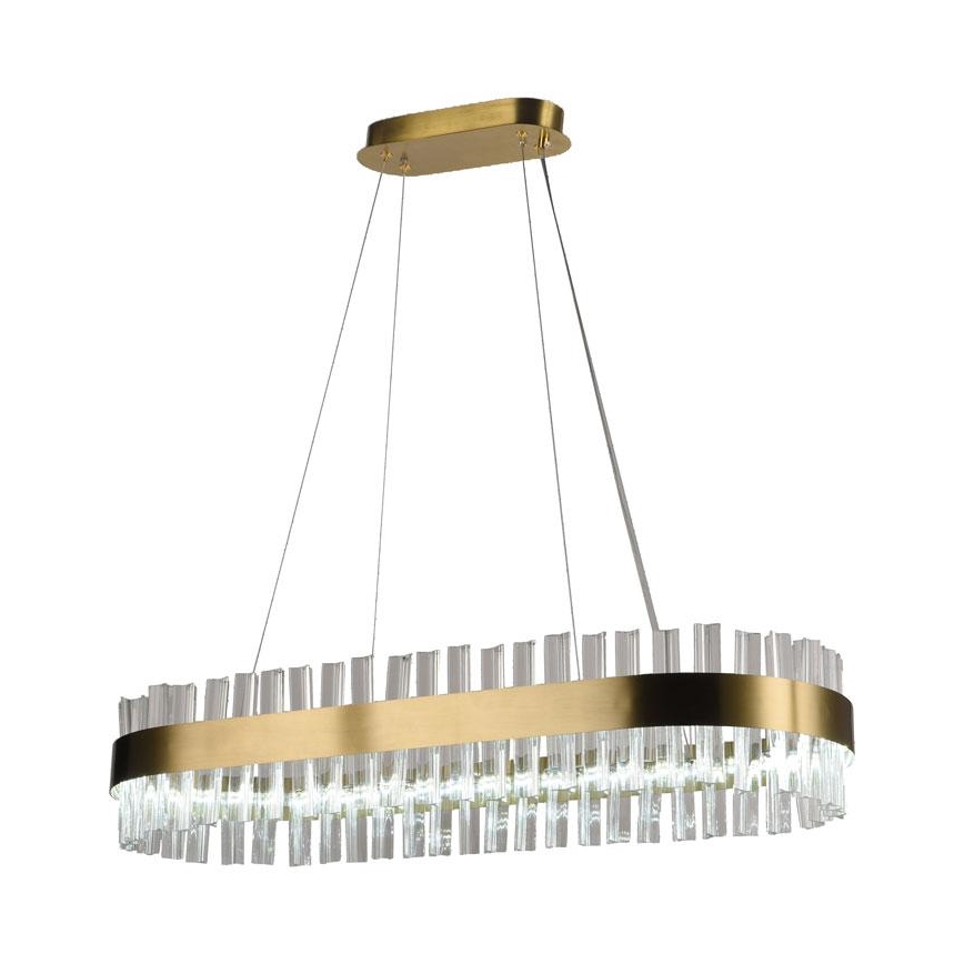 LED Stmívatelný křišťálový lustr na lanku LED/45W/230V 3000-6500K + dálkové ovládání