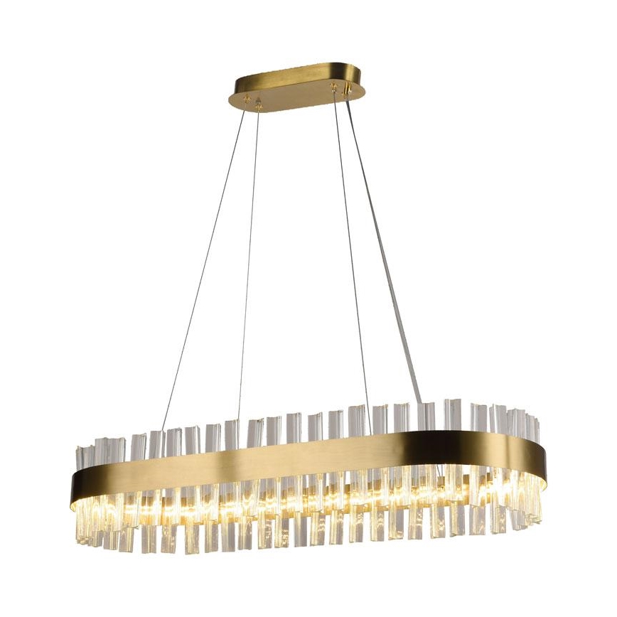 LED Stmívatelný křišťálový lustr na lanku LED/45W/230V 3000-6500K + dálkové ovládání