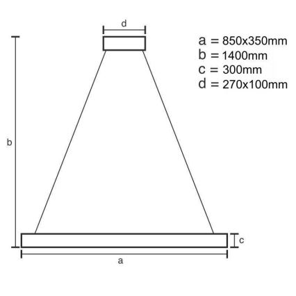 LED Stmívatelný křišťálový lustr na lanku LED/90W/230V 3000-6500K + dálkové ovládání