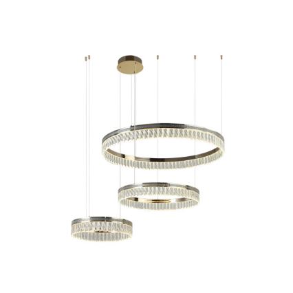 LED Stmívatelný křišťálový lustr na lanku THALIA LED/120W/230V 3000-6000K + dálkové ovládání