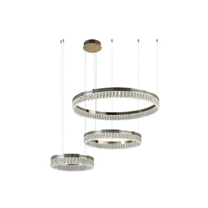 LED Stmívatelný křišťálový lustr na lanku THALIA LED/120W/230V 3000-6000K + dálkové ovládání