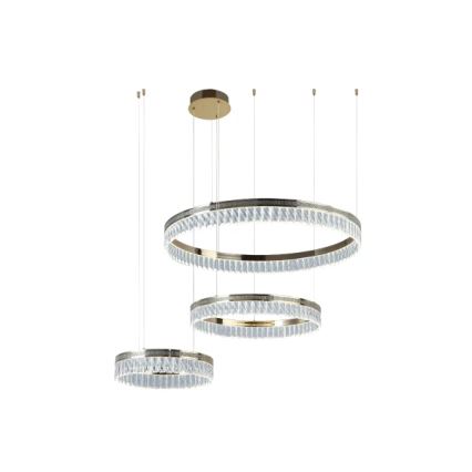 LED Stmívatelný křišťálový lustr na lanku THALIA LED/120W/230V 3000-6000K + dálkové ovládání